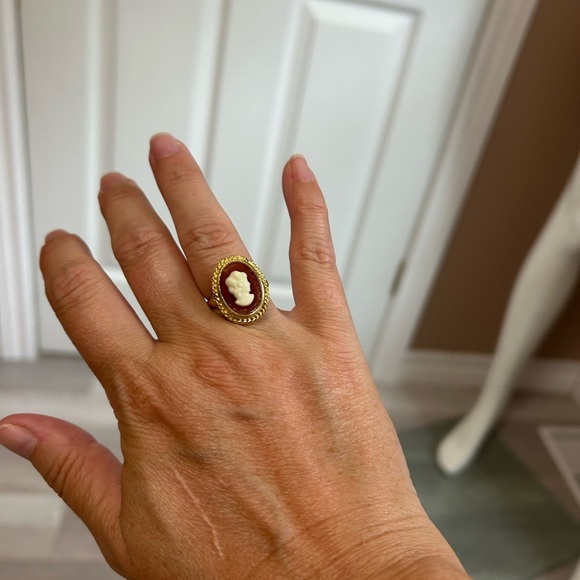 4/$100 cameo vintage 1980 Edwardian ring size 7 ❤️ - Picture 12 of 12